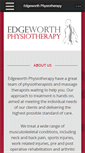 Mobile Screenshot of edgeworthphysiotherapy.com.au