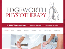 Tablet Screenshot of edgeworthphysiotherapy.com.au